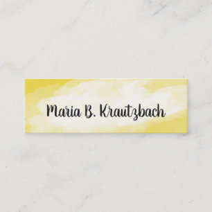 Visitenkarte fein Wasserfarben gelb