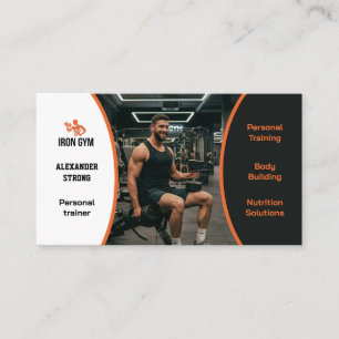 Visitenkarte Fitness-Trainer Körperbildung Gymnasi