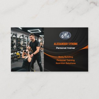 Visitenkarte Fitness-Trainer Körperbildung Gymnasi
