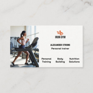 Visitenkarte Fitness-Trainer Körperbildung Gymnasi