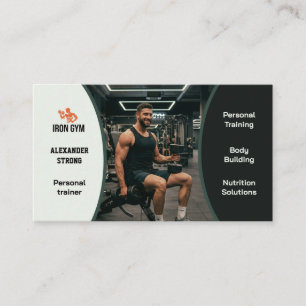 Visitenkarte Fitness-Trainer Körperbildung Gymnasi