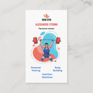Visitenkarte Fitness-Trainer Körperbildung Gymnasi