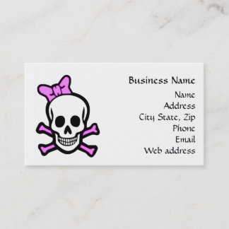 Visitenkarte Frau-Skull
