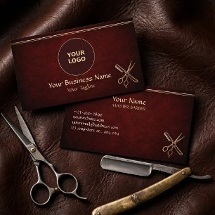 Visitenkarte für alte Friseursalons