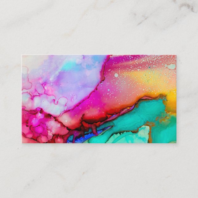 Visitenkarte für Aquarellmalerei (Vorderseite)