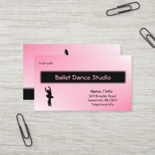 Visitenkarte für Balletttanz / Anpassbar