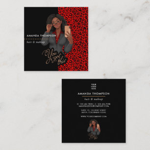 Visitenkarte für Black Beauty Fashion Business