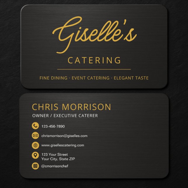 Visitenkarte für Chef-Catering (Von Creator hochgeladen)