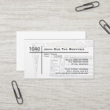 Visitenkarte für das Bundesstaatliche Steuerformul