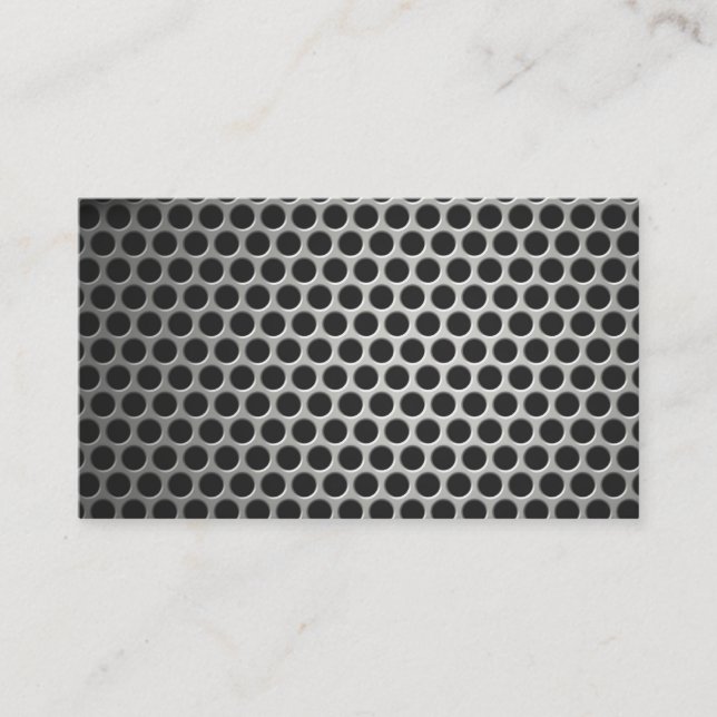 Visitenkarte für das Design von Blindmetallen (Vorderseite)