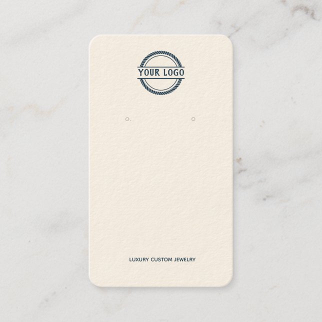 Visitenkarte für das Sammeln von Navy-Cream-Logos (Vorderseite)
