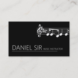 Visitenkarte für den beruflichen Musiklehrer