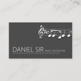 Visitenkarte für den beruflichen Musiklehrer