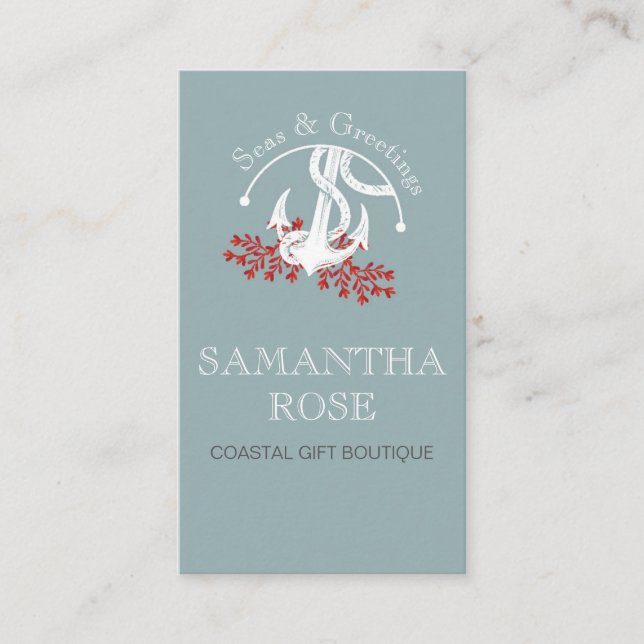 Visitenkarte für die Ankerküste (Vorderseite)