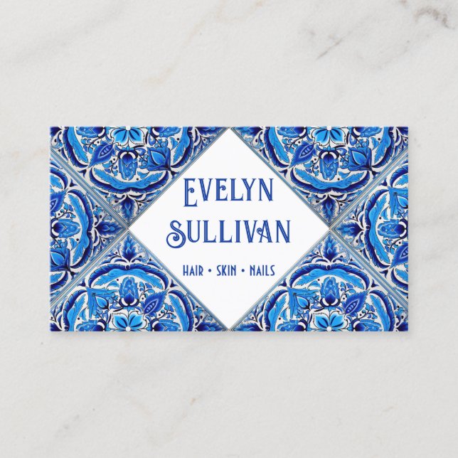 Visitenkarte für die Blaue Medizin (Vorderseite)