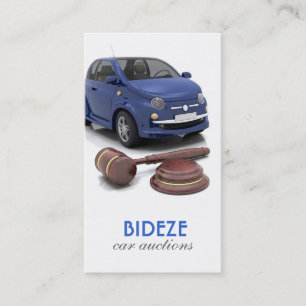 Visitenkarte für die Kfz-Versteigerung