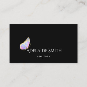Visitenkarte für elegantes Schmetterlinglogo