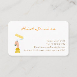 Visitenkarte für Farbdienste