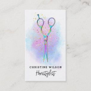 ・ Visitenkarte für farbige Friseursalons