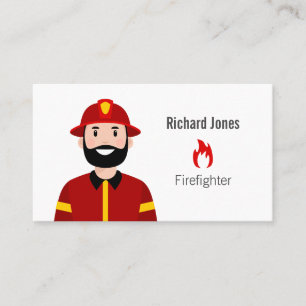 Visitenkarte für Feuerwehrleute