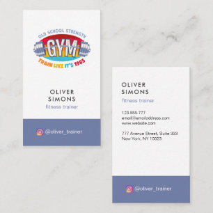Visitenkarte für Fitness-Trainer