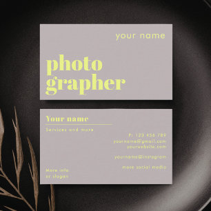 Visitenkarte für Fotografen Fotografie Freelance