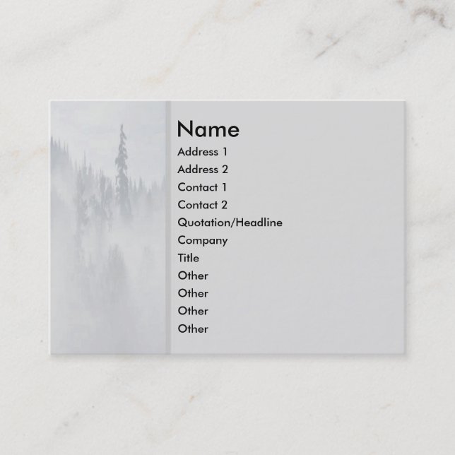 Visitenkarte für Frieden (Vorderseite)