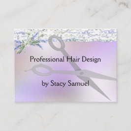 Visitenkarte für Haarstylist in gemischtem Lavende