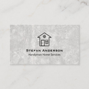 Visitenkarte für Handydienste mit Beton
