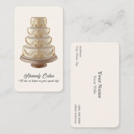Visitenkarte für Hochzeitstorte/Bäckerei