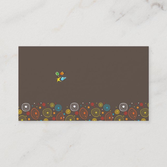 Visitenkarte für Kind (Vorderseite)