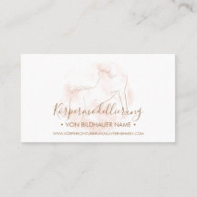 Visitenkarte für Körpermodellierung Konturierung W