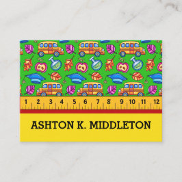 Visitenkarte für Lehrer