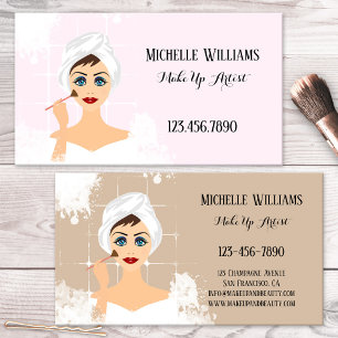 Visitenkarte für Make-up- und Schönheitsbereich