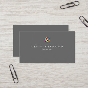 Visitenkarte für Manager mit Firmenlogo