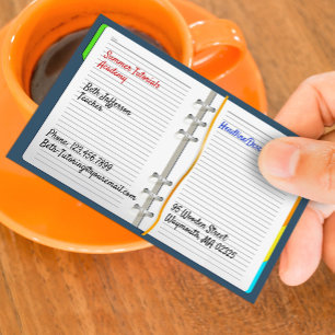 Visitenkarte für Notebooks