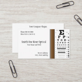 Visitenkarte für Optometristen