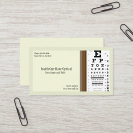 Visitenkarte für Optometristen