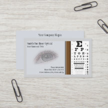 Visitenkarte für Optometristen