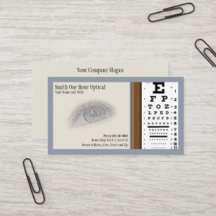 Visitenkarte für Optometristen