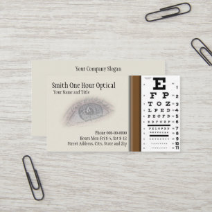 Visitenkarte für Optometristen