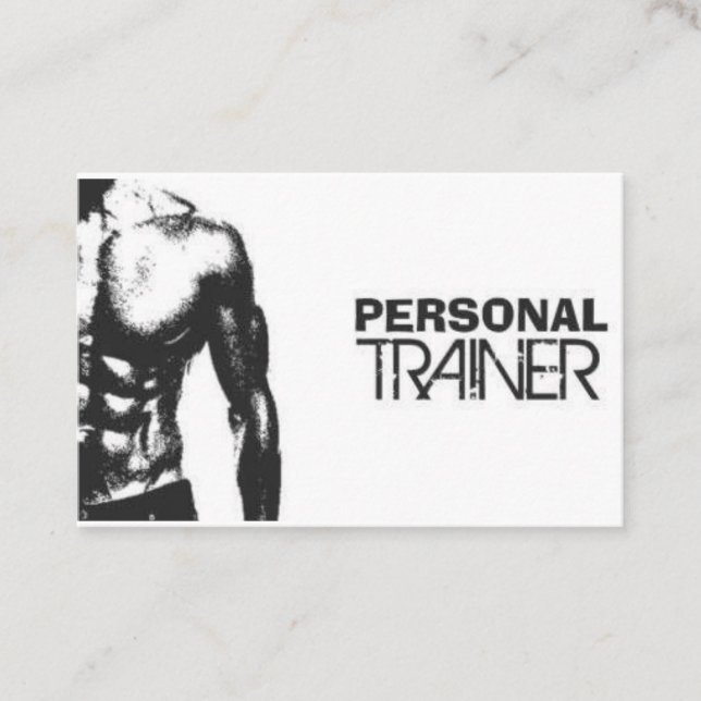 Visitenkarte für Personal Trainer (Vorderseite)