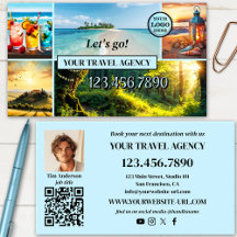 Visitenkarte für professionelle Foto-Reiseagentur