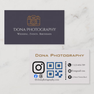 Visitenkarte für professionelle Fotografen