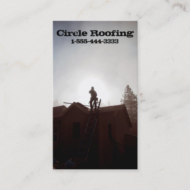 Visitenkarte für Roofer/Bau (Vorderseite)