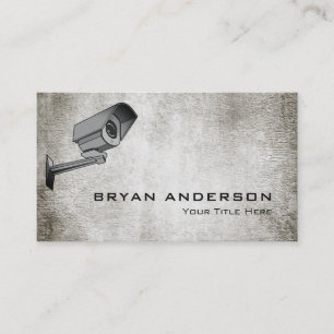 Visitenkarte für Sicherheitskamera