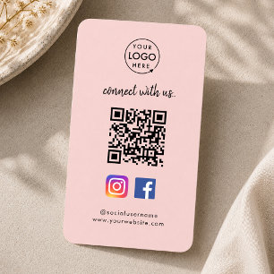 Visitenkarte für soziale Medien   Instagram Facebo