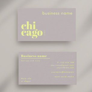 Visitenkarte für Unternehmen in Chicago Illinois
