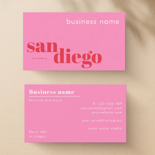 Visitenkarte für Unternehmen in San Diego, Kalifor