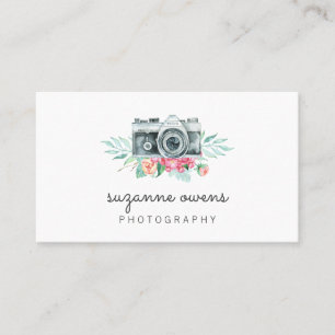 Visitenkarte für Vintage Aquarellkamera